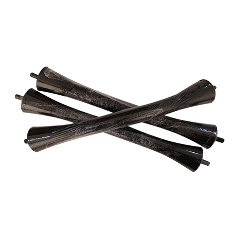 Swaying rubber damping rods