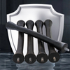 Swaying rubber damping rods
